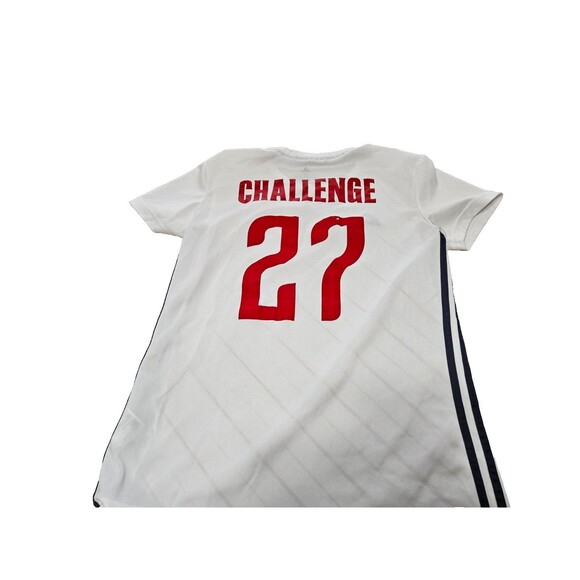 Adidas Unisex White Short Sleeve Crew Neck Soccer Shirt Jersey Size Small - Picture 2 of 9